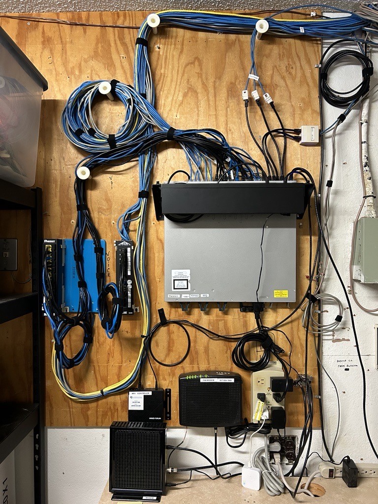 Customer network closet cleanup